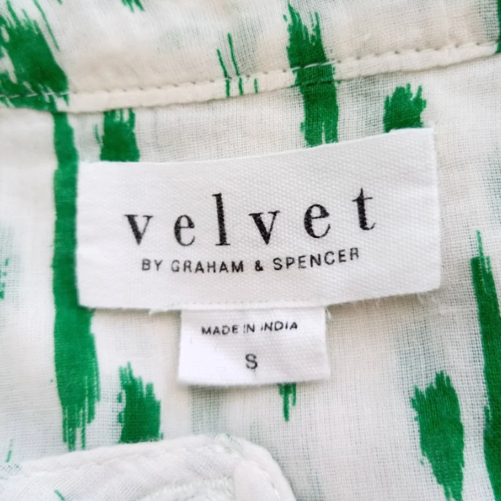 Anthropologie Green and White Midi Dress - Picture 9 of 9